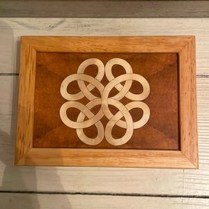 Celtic Wood Art Trinket Box by MarqArt NWOT